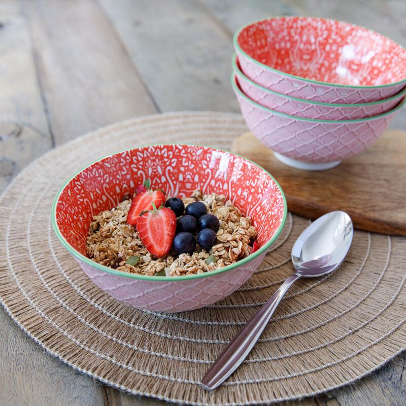 Mikasa Red Damask Does It All Bowl 15.7cm image number 3